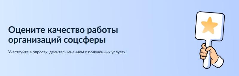 Россияне оценивают организации социальной сферы через «Госуслуги»